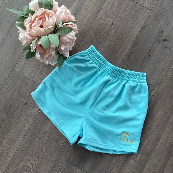 New End of March Baskin Cozy Minty Shorts - Picture 4 of 7